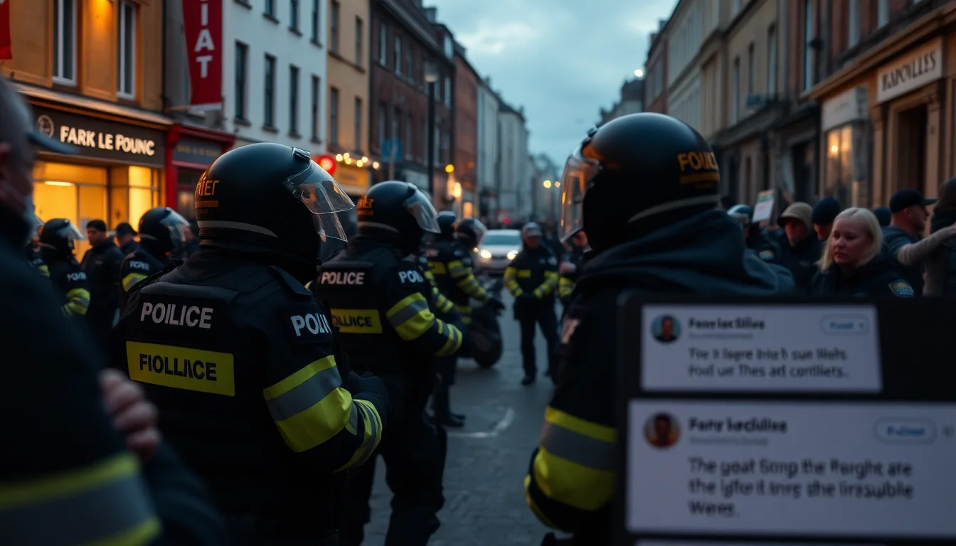 Émeutes en Irlande du Nord stimulées par 30 % de comptes US